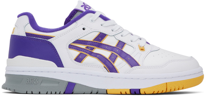 Photo: Asics White & Purple EX89 Sneakers