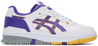 Asics White & Purple EX89 Sneakers