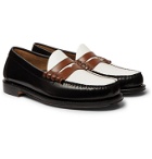 G.H. Bass & Co. - Weejuns Heritage Larson Colour-Block Leather Penny Loafers - Black