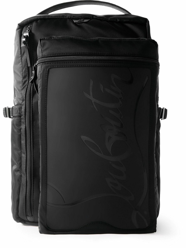 Photo: Christian Louboutin - Loubideal Leather-Trimmed Shell and Logo-Debossed Rubber Backpack