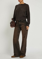 Haikure Blair Cut-out Alpaca-blend Jumper Brown