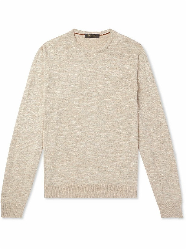 Photo: Loro Piana - Linen and Silk-Blend Sweater - Neutrals