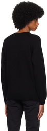 Sunspel Black Raglan Sweater