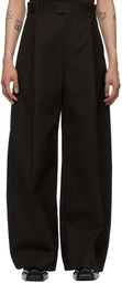 Bottega Veneta Brown Double Pleat Trousers