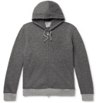 Brunello Cucinelli - Cashmere and Wool-Blend Zip-Up Hoodie - Gray