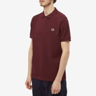 Fred Perry Men's Authentic Plain Polo Shirt in Oxblood