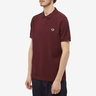 Fred Perry Men's Authentic Plain Polo Shirt in Oxblood