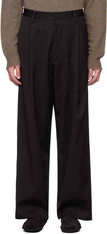Photo: UMA WANG Black Bolsorano Polky Pants
