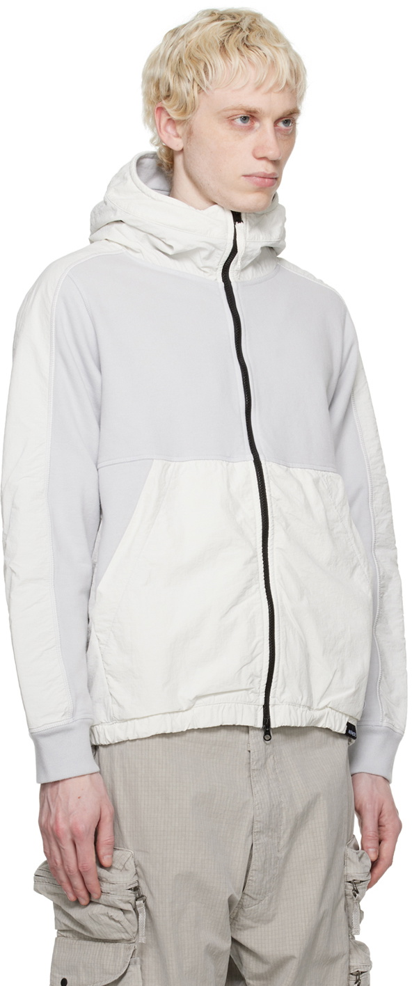 NEMEN® Gray Paneled Hoodie