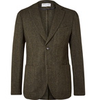 Officine Générale - Herringbone Wool Blazer - Green