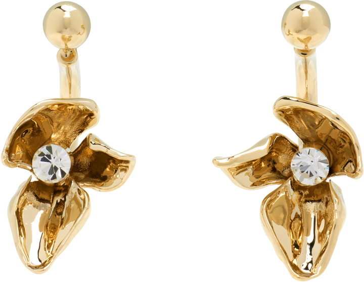Photo: Erdem Small Flower Half Ring Earrings