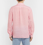 120% - Garment-Dyed Linen Shirt - Pink