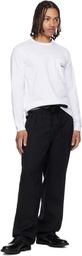 Comme des Garçons Homme White Pocket LS T-shirt