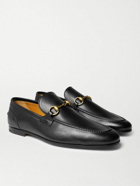 GUCCI - Jordaan Horsebit Leather Loafers - Black