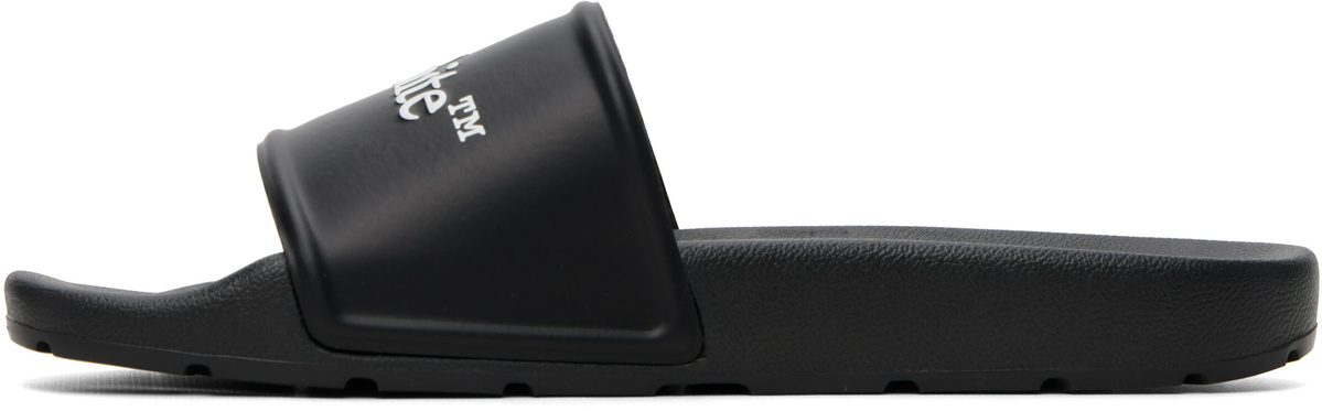 Off-White Black Bookish Slider Sandals