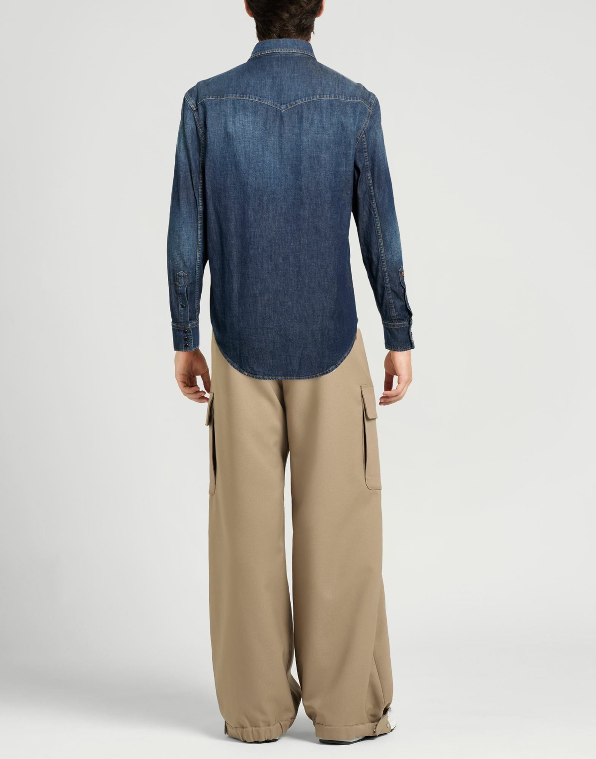Dondup Mens Denim shirt in Blue