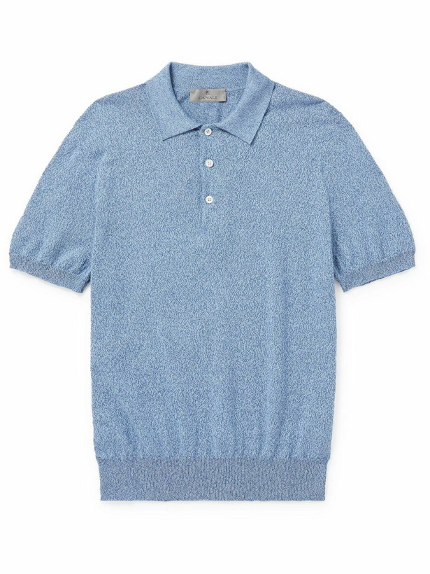Photo: Canali - Slim-Fit Cotton Polo Shirt - Blue