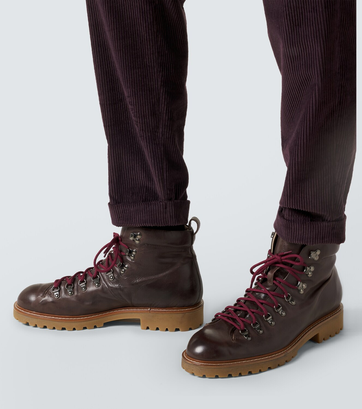 Eleventy Cotton and cashmere corduroy slim pants