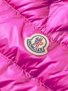 Moncler - Awake Acorus Logo-Appliquéd Quilted Glossed-Shell Down Jacket - Pink