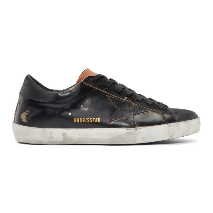 Photo: Golden Goose Black Superstar Sneakers