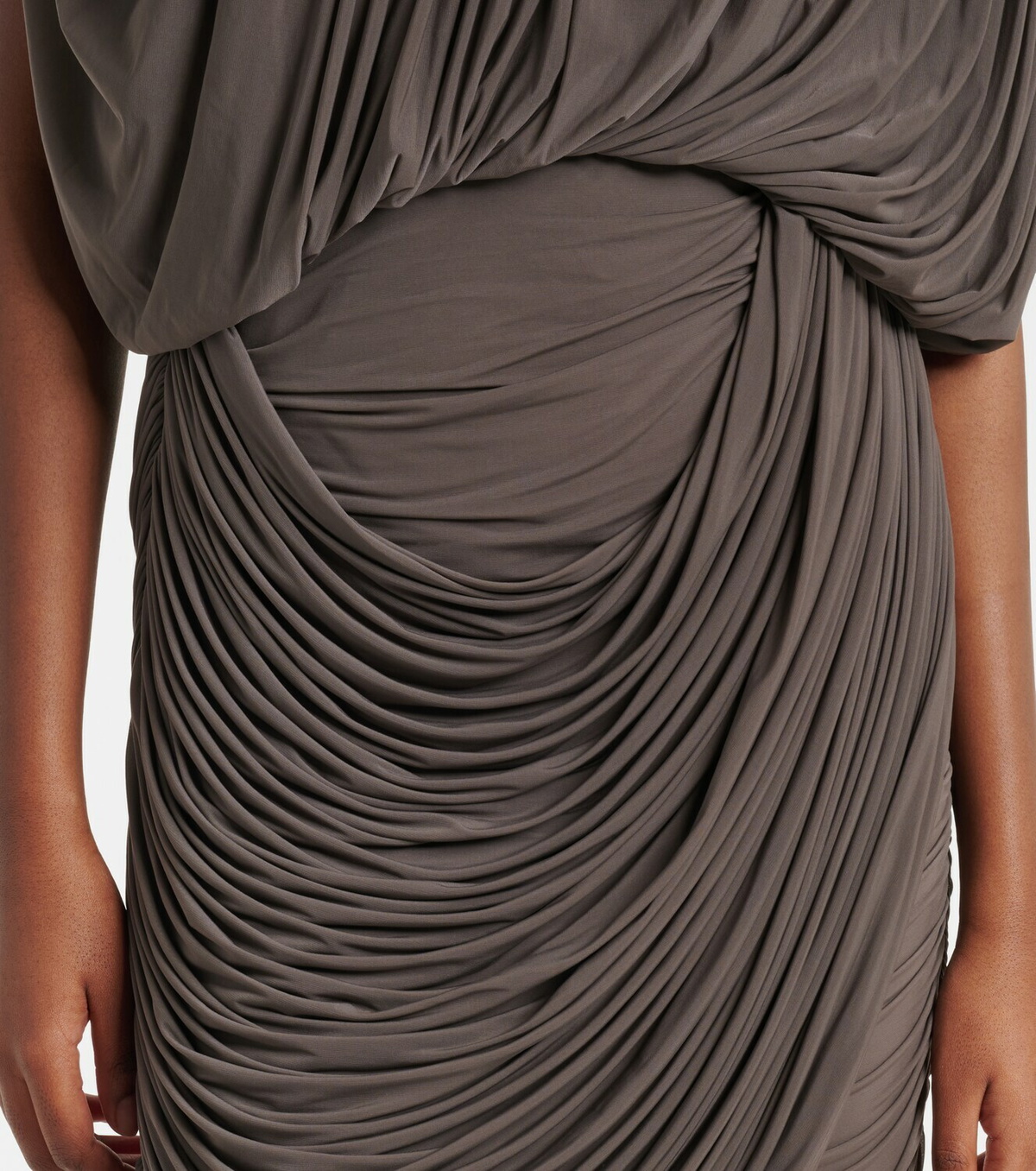 Magda Butrym Draped jersey midi skirt