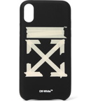 Off-White - Logo-Print iPhone XR Case - Black