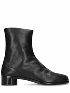 MAISON MARGIELA 30mm Tabi Leather Ankle Boots