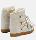 Isabel Marant Nowles shearling-trimmed suede ankle boots
