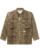 WTAPS - Jungle Logo-Embroidered Printed Cotton-Twill Jacket - Brown
