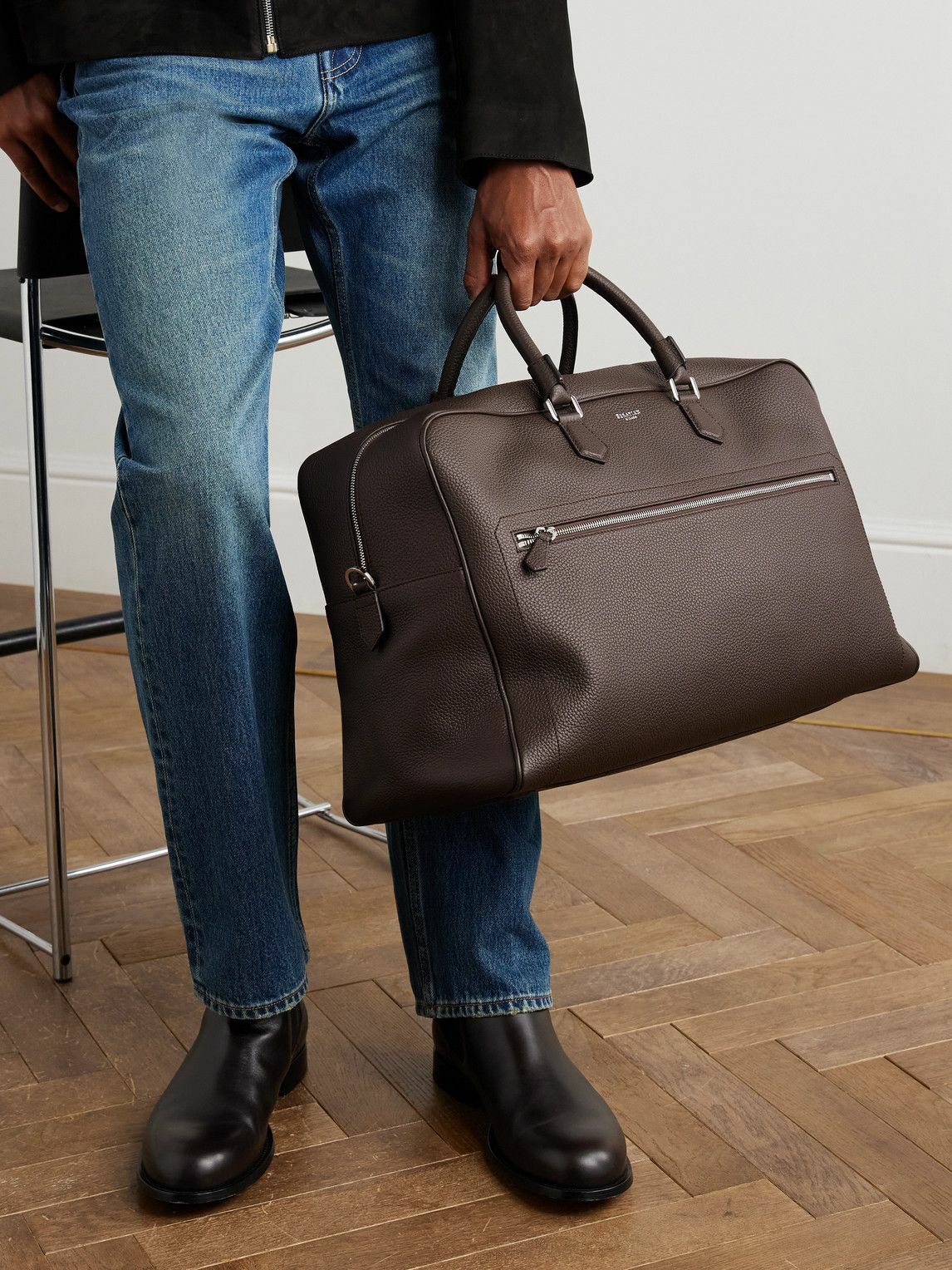 Serapian - Full-Grain Leather Holdall