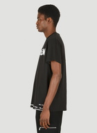 Graffiti Logo Print T-Shirt in Black