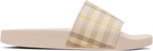 Burberry Pink Check Slides