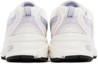 New Balance White & Purple 530 Sneakers