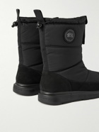 Canada Goose - Crofton Nubuck-Trimmed Quilted Shell Boots - Black