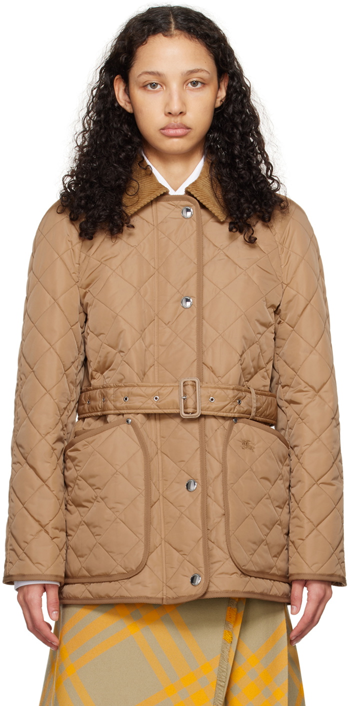 Burberry Tan Quilted Jacket