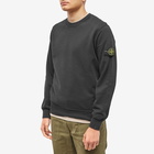 Stone Island Men's Garment Dyed Crew Neck Sweat in Black