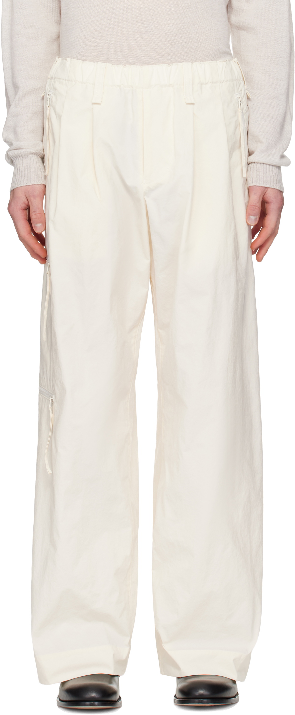 Homme Plissé Issey Miyake Green Serrate Trousers Homme Plisse