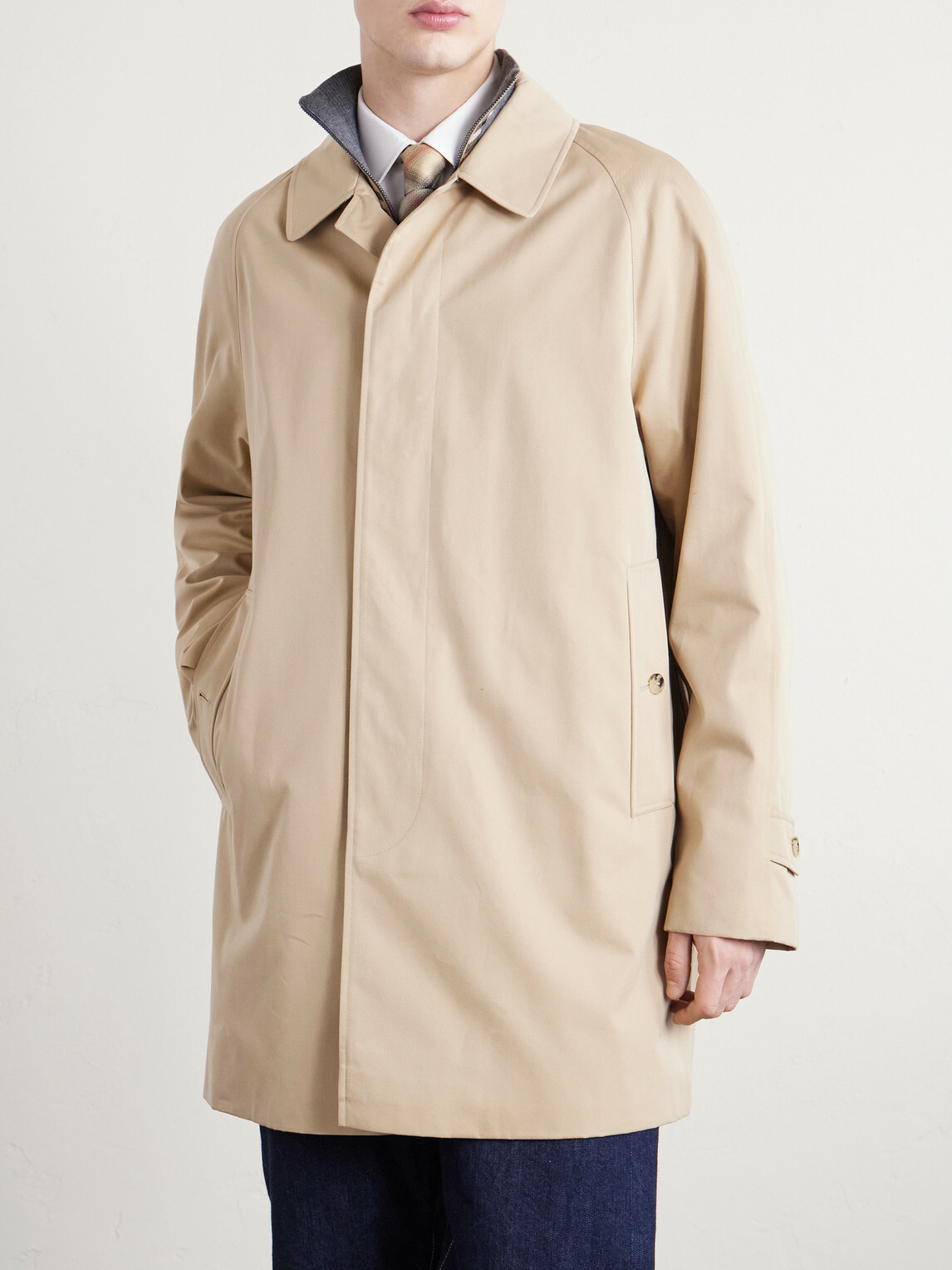 Burberry - Cotton-Gabardine Car Coat - Neutrals