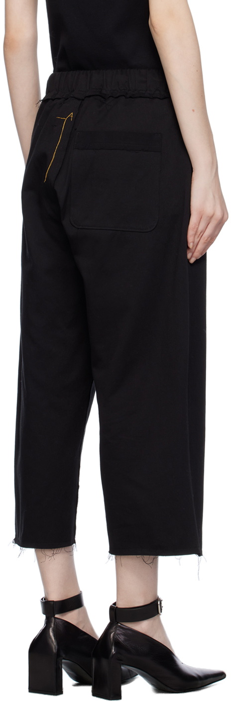 AIREI Black Drawstring Trousers