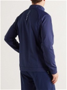 Castore - Logo-Print Fleece-Back Stretch-Shell Jacket - Blue