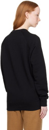 Maison Kitsuné Black 'Cafe Kitsune' Sweatshirt
