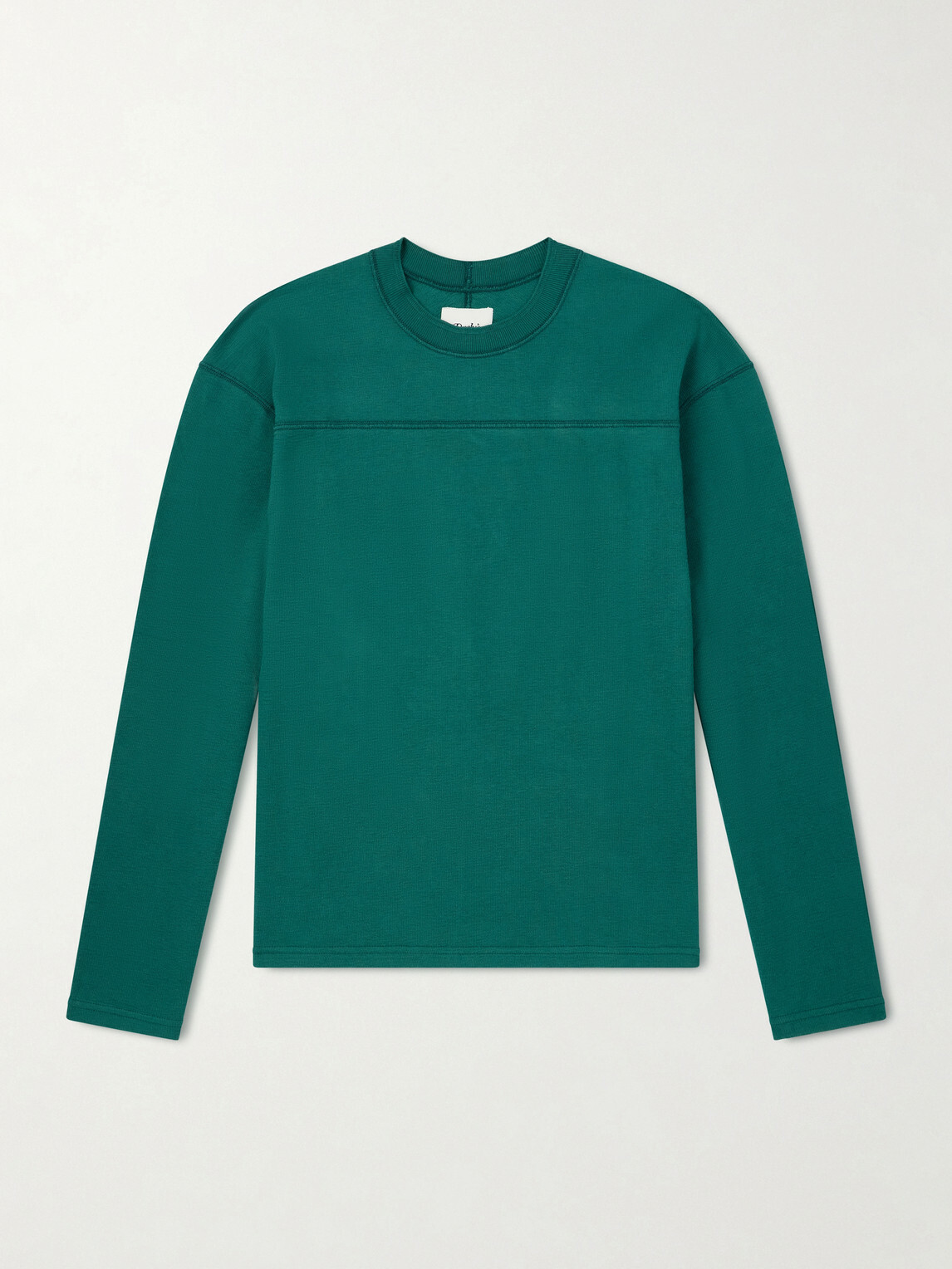 Drake's - 77 Appliquéd Cotton-Jersey T-Shirt - Green