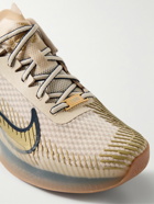 Nike Tennis - NikeCourt Air Zoom Vapor 11 Rubber-Trimmed Mesh Tennis Sneakers - Neutrals