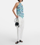 Melissa Odabash Raya printed halterneck top