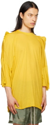 Rick Owens Yellow Tommy Strobe T-Shirt