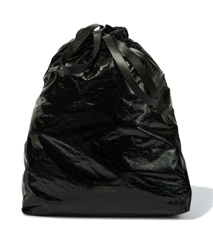 Photo: Balenciaga - Trash Bag leather tote bag