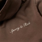 Sporty & Rich Syracuse Hoodie in Chocolate