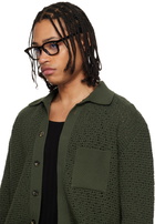 Cutler and Gross Black 1416 Square Optical Glasses