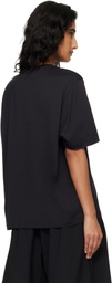 The Frankie Shop Black Harper Soft Organic T-shirt