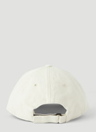 Distressed Baseball Cap in Cream